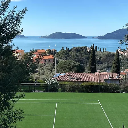 Torretta House, Inside A Private Park, Pool, Tennis, Ac, Parking Next And Parking In Lerici! *